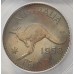 AUSTRALIA 1959/58 . ONE 1 PENNY . ERROR . INCORRECTLY SLABBED